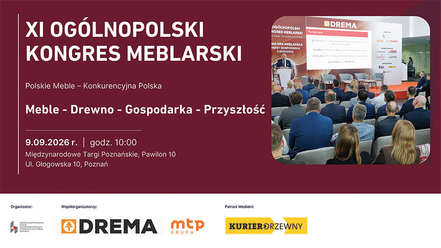Meble, drewno, gospodarka, przyszłość - branża meblarska spotka się w Poznaniu
